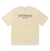 T-shirt da uomo Vetements e Still No Date Fashion T Shirt Uomo 11 World Vetements Donna Cotton Tees VTM Vintage manica corta L13