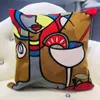 Pillow Case High Quality Funda De Cojin Picasso Abstract Embroidered Cover Canvas Single sided Sofa Embroidery Cushion 230727