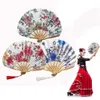 Produtos de estilo chinês Ventilador de lâmina de quilha de 22 cm Ventilador portátil dobrável de bambu Fanbone Ventilador de papel vintage chinês para festa de dança decoração de casamento presente de arte