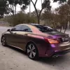 Chameleon Pearl Diamond Satin Metallic Purple Vinyl Adesivo adesivo Car Wrap Foil con pellicola a rilascio d'aria Veicolo Car Wrapping Roll2364