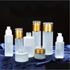 Packing Bottles 20Ml 30Ml 40Ml 50Ml 60Ml 80Ml 100Ml Frosted Glass Bottle Empty Cosmetic Container Lotion Spray Pump For Travel Home Us Ot07I