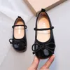 Girls shallow princess shoes small shoes spring and autumn new bow candy-colored children's soft shoes