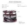 Bangle 5 Piece/Set Mustlayer Bracelets Unisex Weave Weave Vintage Boho Gypsy White Brown Leather Charm