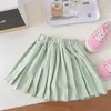 Clothing Sets Korea Summer Kids Clothes for Baby Girls Cute Rabbit Tshirt Rainbow Knitted Dress 2piece Set Kawaii Skirt 230728