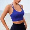 Tenue de Yoga sans couture soutien-gorge de sport Gym Fitness hauts Sexy dos haut tenues actives multi-bretelles coussin amovible Nylon vêtements d'exercice