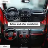 Kit de garniture de décoration intérieure 21 pièces pour Jeep Wrangler JK 2011-2017194d