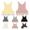 Women'S Tanks Camis Couturier Vest Sweater Designer Striped Letter Sleeveless Top Knitwear Fashion Style Womens Plover Beach Sexy Ottfw