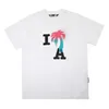 Mens T-shirt graffiti T-shirt palms palmangel City Designer Limited Inkjet Graffiti Letter Printing Men's Women's Sailboat Kortärmad avslappnad tees storlek-XL