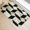 Carpets Marble Geometric Printed Bath Kitchen Entrance Door Mat Coral Velvet Carpet Doormat Indoor Floor Mats Anti-Slip Rug Home Decor R230728