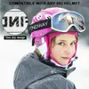 Gogle narciarskie Znalezienie gogli narciarskich OTG antyfog zima ze 100% obiektywem ochrony UV dla 8-14 młodych młodych dziewcząt dla chłopców snowboard