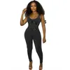 Women's Fashion 2023 Summer clubwear jumpsuits rompers New High Waist Tight Thread Sleeveless Casual Sports jumpsuit for Women