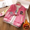 Jackor 2023 Girls Baseball Jackets för 514 år gamla tonårskläder för tonårsflickor Sport Ytterkläder Coat Spring Fashion Jacket J230728