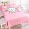 Tafelkleed Nordic Rose Bloem Tafelkleed Kleine Verse Salontafel Cover Huishoudelijke Rechthoekige Rose Tafelkleed Tafel R230731