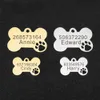 Targhette per cani personalizzate personalizzate Targhette identificative per cani a forma di osso Incisione gratuita Nome dell'animale domestico e telefono Accessori per collare per animali domestici per evitare la perdita L230620
