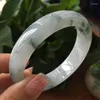 Bangle Send Certificate Real Grade A Jades Bangles Myanmar Jadeite Bracelet Women Fine Jewelry Floating Flowers Burma Jade Stone