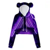 Heren Hoodies Bear Ears Cropped Sweatshirt Vrouwen Trui Sexy Mode Hoodie Sportkleding Trend 23