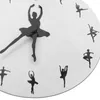 Wall Clocks Simple Acrylic Girl Ballet Dance 3D Creative Living Room Clock Home Decoration Quartz Bedroom Gift