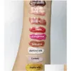 Other Health Beauty Items F Lipstick Lipglass Lip Glaze Liquid Gloss Shiny Cherry Vitamin Clear 9Ml 9 Colors Drop Delivery Dhfk1
