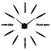 Zegary ścienne Kreatywne DIY zegar salonu Duża naklejka Nordic Proste nowoczesne naklejki projektowe