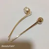 Party gifts fashion pearl alloy hair clips side clip C style hairpin for ladies favorite headdress accessories275e