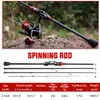 Boat Fishing Rods Sougayilang Fishing Rod 4 Section 2.1m UltraLight Carbon Fiber Pike Spinning and Casting Rod for Fishing with EVA Handle Pesca 230729
