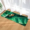 Tapis long tapis de sol tapis de porte transfert de chaleur feuille verte cuisine salle de bain absorbant l'eau tapis antidérapant tapis R230728