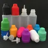 E Liquid Bottles Soft vide 5 ml 10 ml 15 ml 20 ml 30 ml 50 ml 100 ml compte-gouttes rond PE flacons souples en plastique avec bouchon à l'épreuve des enfants275e