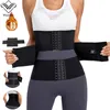 New Separate Reducing Girdles Corset Hook Women Tummy Wrap Band Abdominal Binder Spandex Strap 3 Belt Waist Trainer For Gym