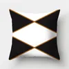Coussin décoratif oreiller 45 45 cm à imprimé géométrique Polyester canapé décoratif coussins couvre-tails doux couvercle de coussin de coussin 230727