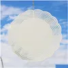 Sublimazione Blanks All'ingrosso Blank Wind Spinner 10 Inch Alluminio Spinners Outdoor Hanging Garden Decorazione Metallo Per Fai Da Te Entrambi I Lati P Dhleg