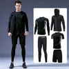 Outros artigos esportivos Men's Running Suits Sports Sports Treinamento Conjunto de treinamento de jogging Sportswear Compressive Gym Fitness Sune Running Plus Tamanho 4xl 230728