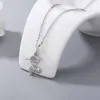 Japan and South Korea 925S sterling silver hat little boy and ball diamond pendant necklace couple birthday gift girl