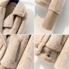 Fourrure de fourrure de fourrure pour femmes parkas Femmefaux Mink lapin femelle veste de base vestes de base harajuku fourrure en peluche moutons pour femmes hiver en cuir hkd230727