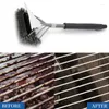 Tools Barbecue Grill BBQ Brush Clean Tool Accessories Stainless Steel Bristles Non-stick Cleaning Brushes