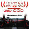 Kit de garniture de décoration intérieure 21 pièces pour Jeep Wrangler JK 2011-2017194d