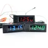 Neue DIY Multifunktions-Hochpräzisionsuhr innen und außen Autotemperatur Batteriespannungsmonitor Panel Meter DC 12V Dropshi221N