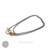 Charms Amorita Boutique Fashion Matching Color Gold Circle Locker Long Chain Double Layer Halsband 230727