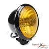 Illuminazione moto Bates Style Motorcycle 45 "H4 Lampadina faro rotondo Retro 12V Faro per Harley Honda BMW Bobber Chopper Cafe Racer Universal x0728