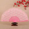 Produkte im chinesischen Stil Schicht Spitzenlüfter Schwarz /Dunkelrot /Weiß /rosa Hochzeit Party Handwerks Geschenk Fan Dekor Tanzen Klapper Fan