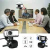 Webcam NOVITÀ 480P Webcam Zoom Webcam con webcam + sensore microfono Webcam senza driver per desktop/laptop/PC/ R230728