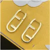 Ohrstecker Mode Ohrring Damen Luxus Charm Creolen Gold F Ohrstecker Esigner Schmuck Armreif Halskette Dame Elegant Earing Drop Deli Otlnb