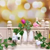 Tools Workshop 12pcs Dollhouse Simulation Mini Decoration Garden Scene Flower Strip Hanging Ring Bodo Wild Flower Rattan Miniature Model Toys 230727