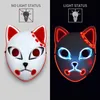 Anime Demon Slayer Kimetsu No Yaiba LED Mask Cosplay Props Sabito Kamado Tanjirou Makomo Halloween Party Maski dla dorosłych238U