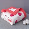 Cobertores Swaddling 110 110CM 6 camadas de gaze de algodão de alta densidade colcha de bebê toalha de banho macia absorvente nascido cobertor de swaddle 230727