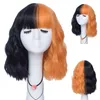 Косплей парики Msiwigs короткие кудрявые синие бобо синтетические парики косплея для женщин апельсиновый красный зеленый натуральный тепло, устойчивые к взрыву для девушки 230727