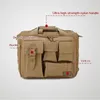 Utomhuspåsar Militär ryggsäck Taktisk Molle Nylon Messenger Shoulder Bag Laptop Handväskor Portfölj utomhus Multifunktionsklättring Bag 230728