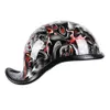 Novo capacete de motocicleta rosto aberto retro meia proteção de motocicleta corrida off road casco moto capac HZYEYO H-998266u