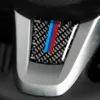 Pour Bmw Z4 Modification de fibre de carbone Autocollants intérieurs de voiture Volant M Stripe Emblème Autocollants Car Styling pour E89 2009-2015189d
