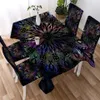 테이블 천 꽃 인쇄 방수 직사각형 식탁보 커피 테이블 커버 파티 웨딩 장식 테이블 천 R230726