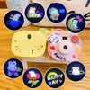 Cute Anime Keychain Charm Key Ring Fob Pendant Stardew Glowing Bunny Projection Camera Doll Couple Students Personalized Creative Valentine's Day Gift Small UPS